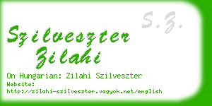 szilveszter zilahi business card